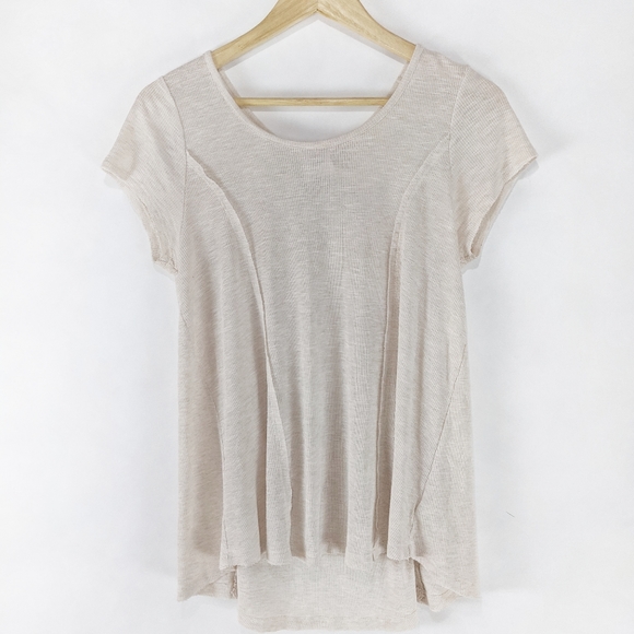 Knox Rose Tunic Lace Up Cap Sleeve Tshirt Medium - Picture 4 of 10